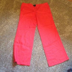 **Bundle Coral Pants and Blue/White Top**