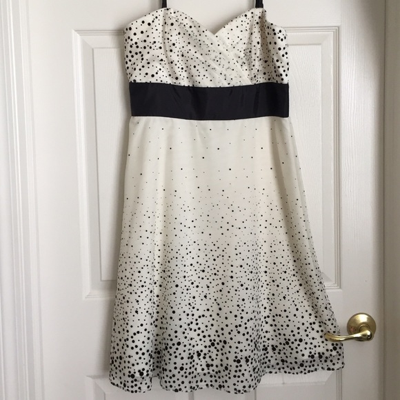 White House black market strapless dress