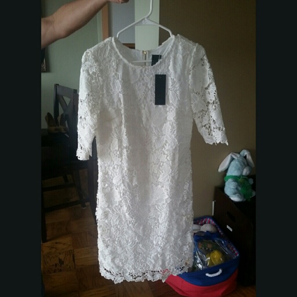 White lace dress from Nordstroms