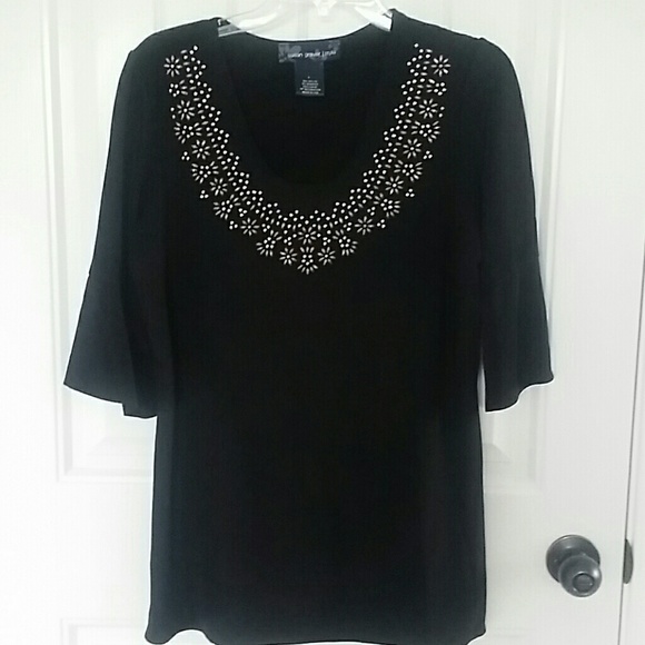 Susan Graver Tunic with embellishments.