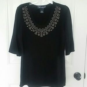 Susan Graver Tunic with embellishments.