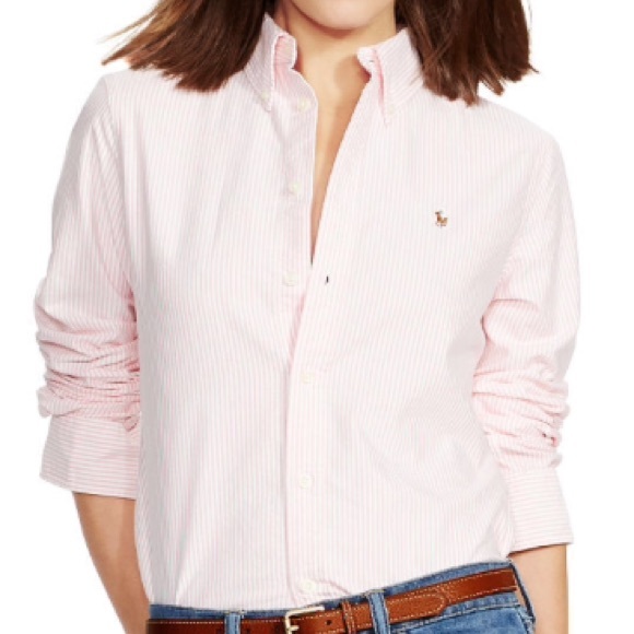 ❎SOLD❎. pink long sleeved Ralph Lauren shirt