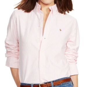 ❎SOLD❎. pink long sleeved Ralph Lauren shirt