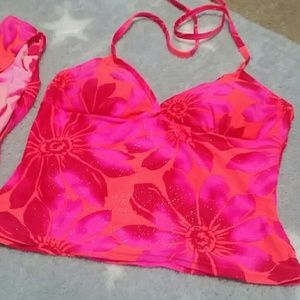 Neon floral bikini
