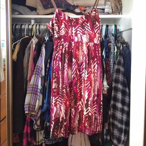 Tribal Print Dress w/ Adjustable Straps