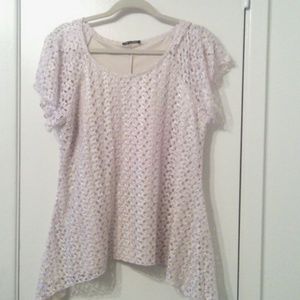 Adorable Cream Lace Top