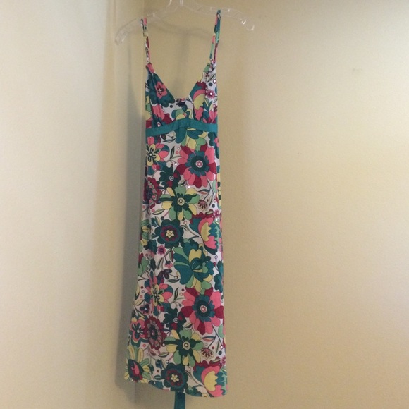 Y2K BCBG maxazria midi floral print sequin dress