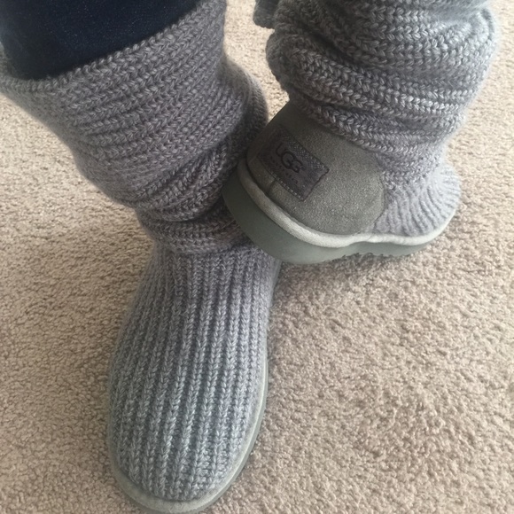 Grey Cardigan Ugg Boots