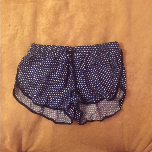 Blue and White Polka Dot Shorts