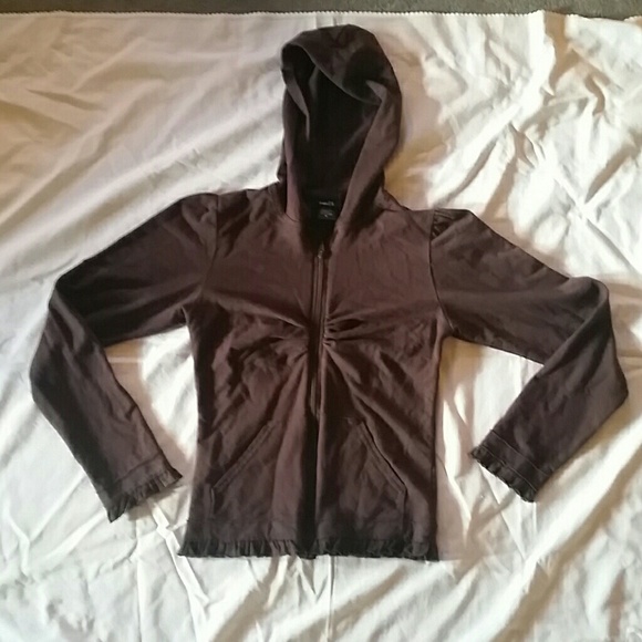 Rue 21 Sz Medium Zip up hood sweatshirt w/fringe