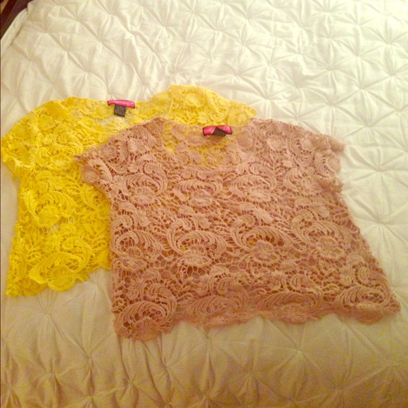 Two crochet tops.
