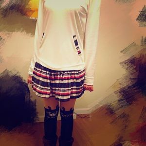 Very cute plaid dress.