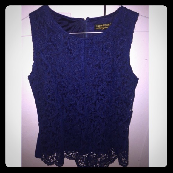 Royal Blue Blouse