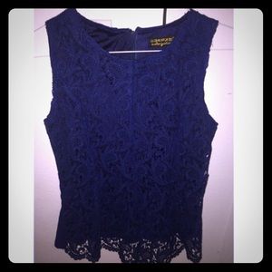 Royal Blue Blouse