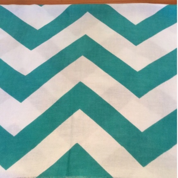 Turquoise Chevron Scarf - Picture 2 of 2