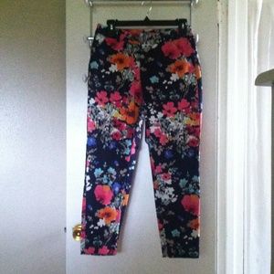 Merona cropped flower pants