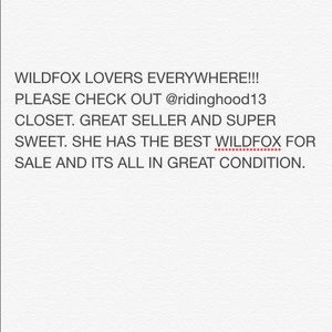 ATTN: WILDFOX LOVERS