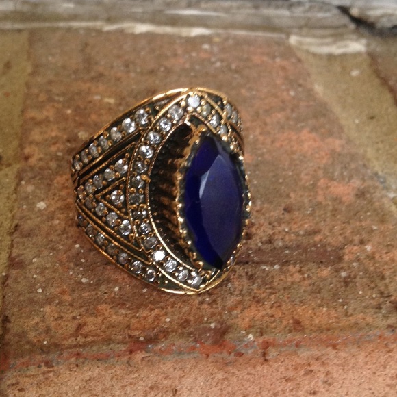 SAPPHIRE TOPAZ RING - Picture 1 of 4