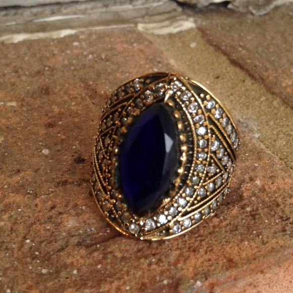 SAPPHIRE TOPAZ RING - Picture 3 of 4