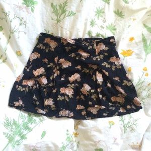 Floral Kaitlee Pleated Mini Skirt