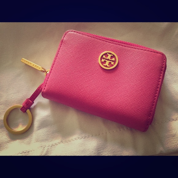 Tory Burch Robinson zip coin purse