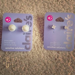 Pearl and Diamond Earrings NWT