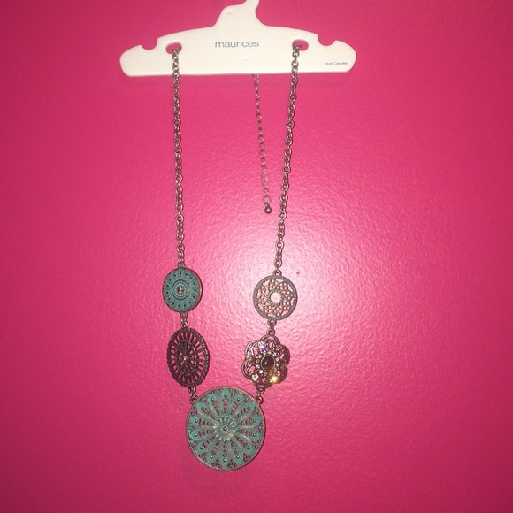 Teal necklace
