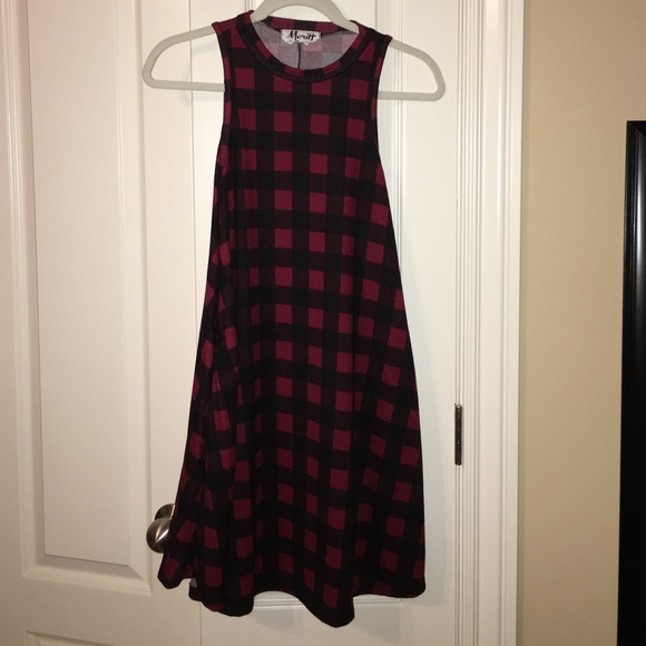 SOLD-Tank dress-buffalo check - Picture 3 of 4