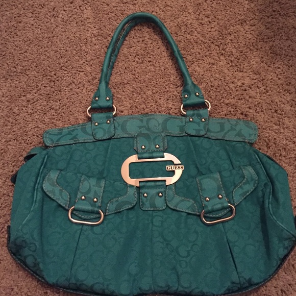 Turquoise guess bag