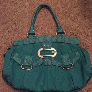 Turquoise guess bag