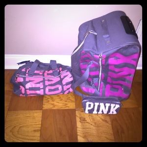 PINK VS Luggage set.