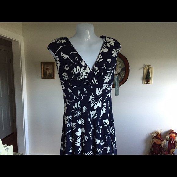 Ralph Lauren navy sleeveless dress 2