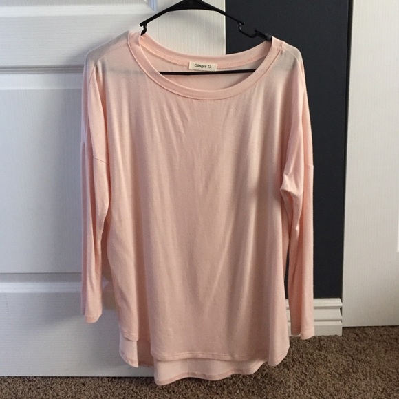 Tops - blush pink knit top