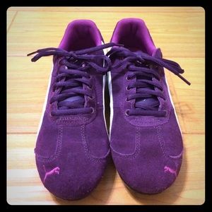PUMA Suede Purple Sneakers