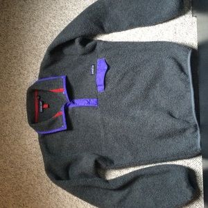 gray/purple synchilla Patagonia