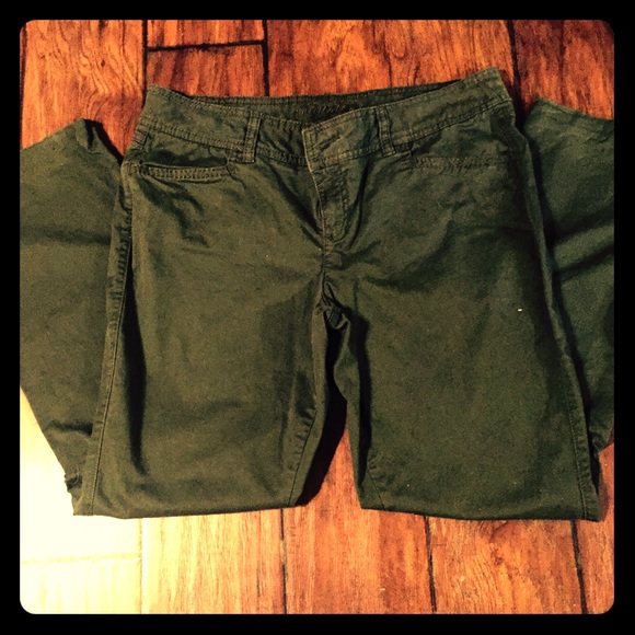 Maurice's 13/14 green chinos