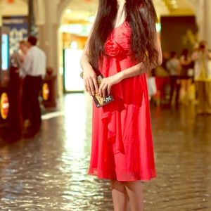 Elegant red dress