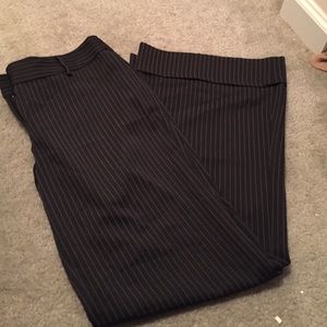 Size 11 pin striped black dress pants