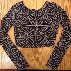 Cropped Long Sleeve Tee