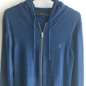 All Saints Men's Zip Sweater