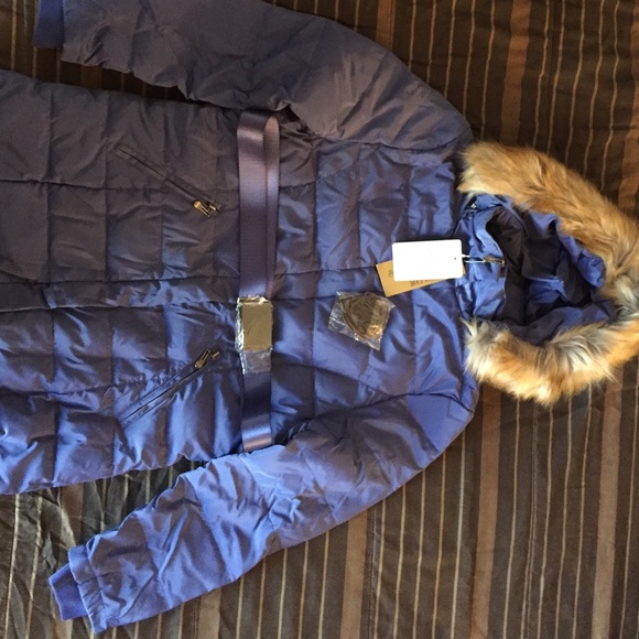 Down feather coat