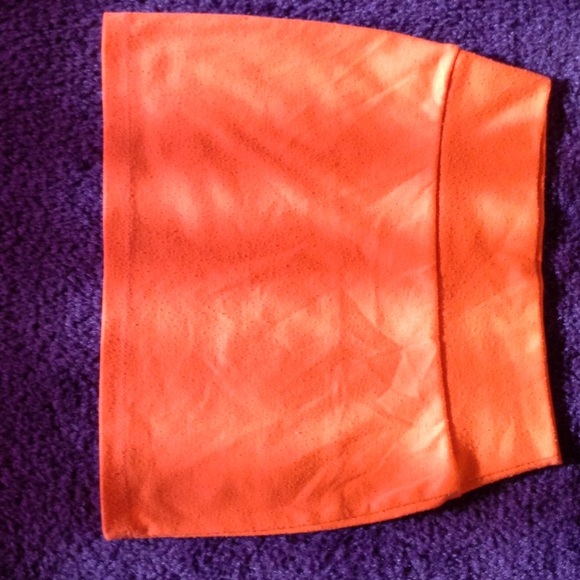 Bright orange tight stretchy skirt👭 - Picture 1 of 1