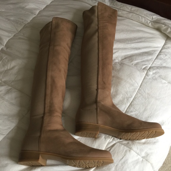 tan stuart weitzman boots