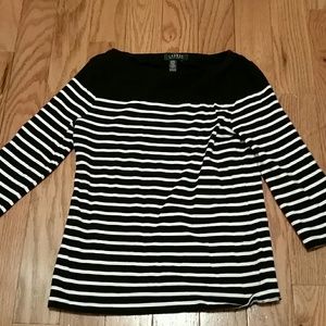 Ralph Lauren 3/4 sleeve boat neck
