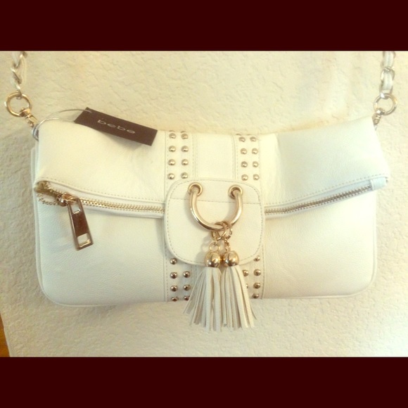 Bebe Bag Purse Clutch with Chanel like chain strap