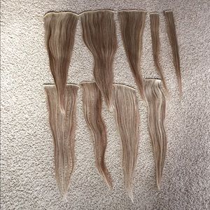18 Inch Blonde Human Hair Extensions