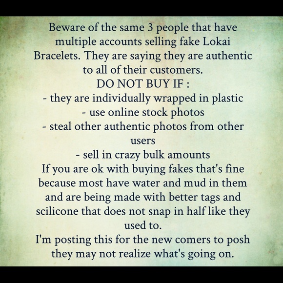 Beware read if you are buying lokai bracelets !!!