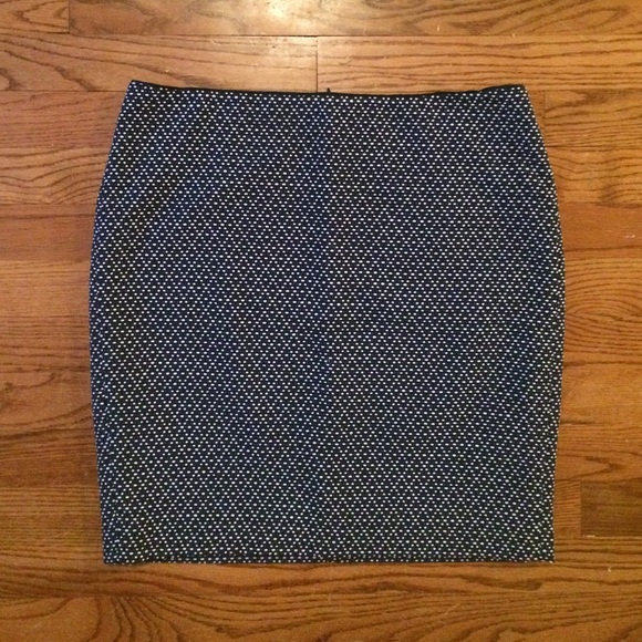 Cynthia Rowley Navy & White Pencil Skirt