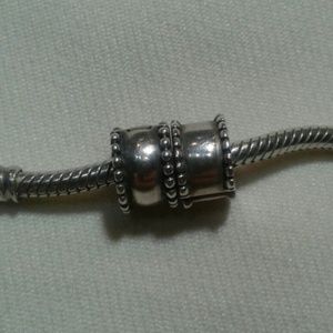 Two Pandora Clips #790267 Beaded Edge