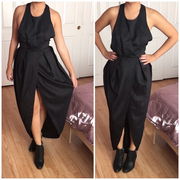 🚫SOLD🚫 Butterfly tulip black cocktail dress - Picture 1 of 3